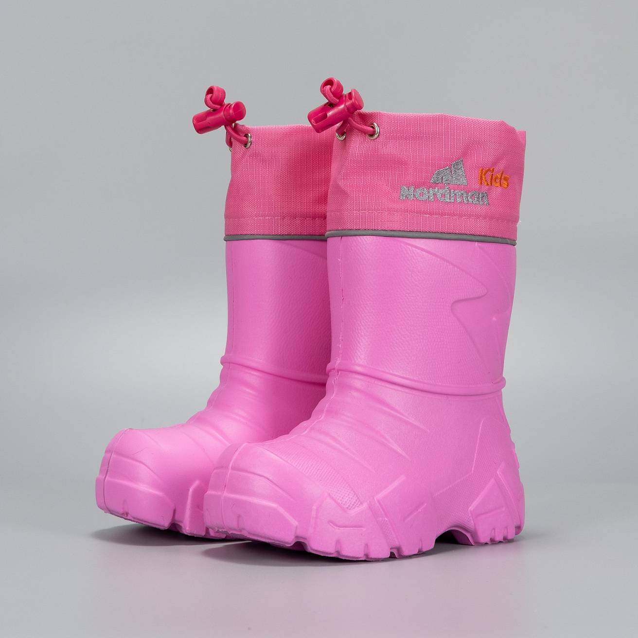 Сапоги Nordman Kids из ЭВА cо съемным мехом розовые - фото 1