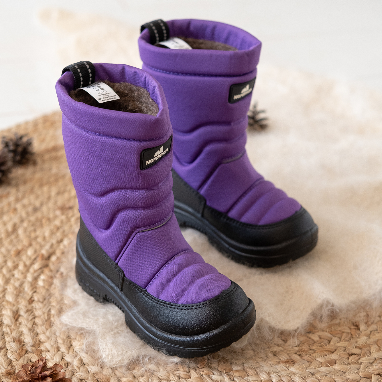 Зимние детские сапоги Nordman Lumi фиолетовые - фото 1