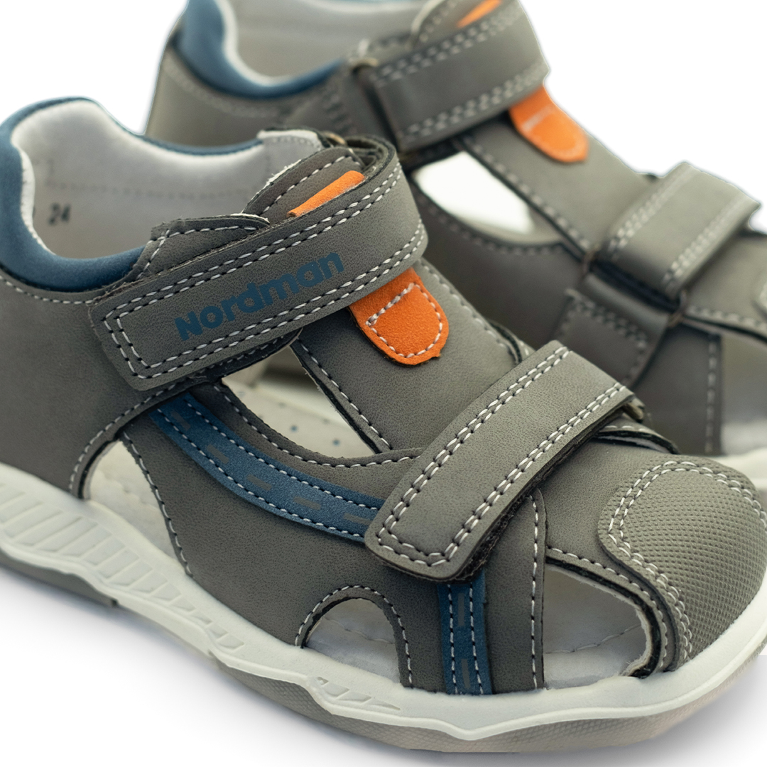 Сандалики детские Nordman Boom серые - фото 2