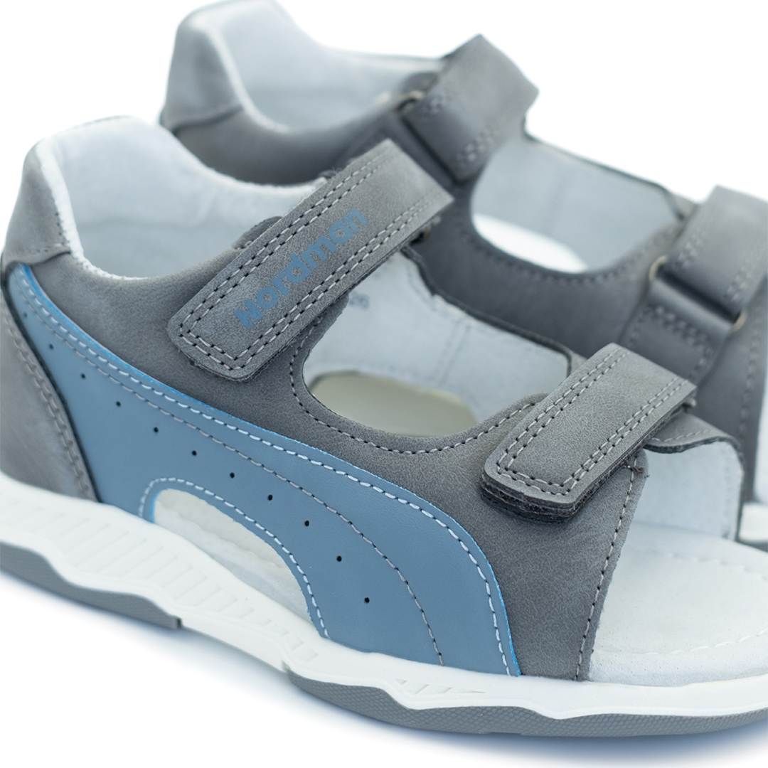 Сандалики детские Nordman Boom серые - фото 2