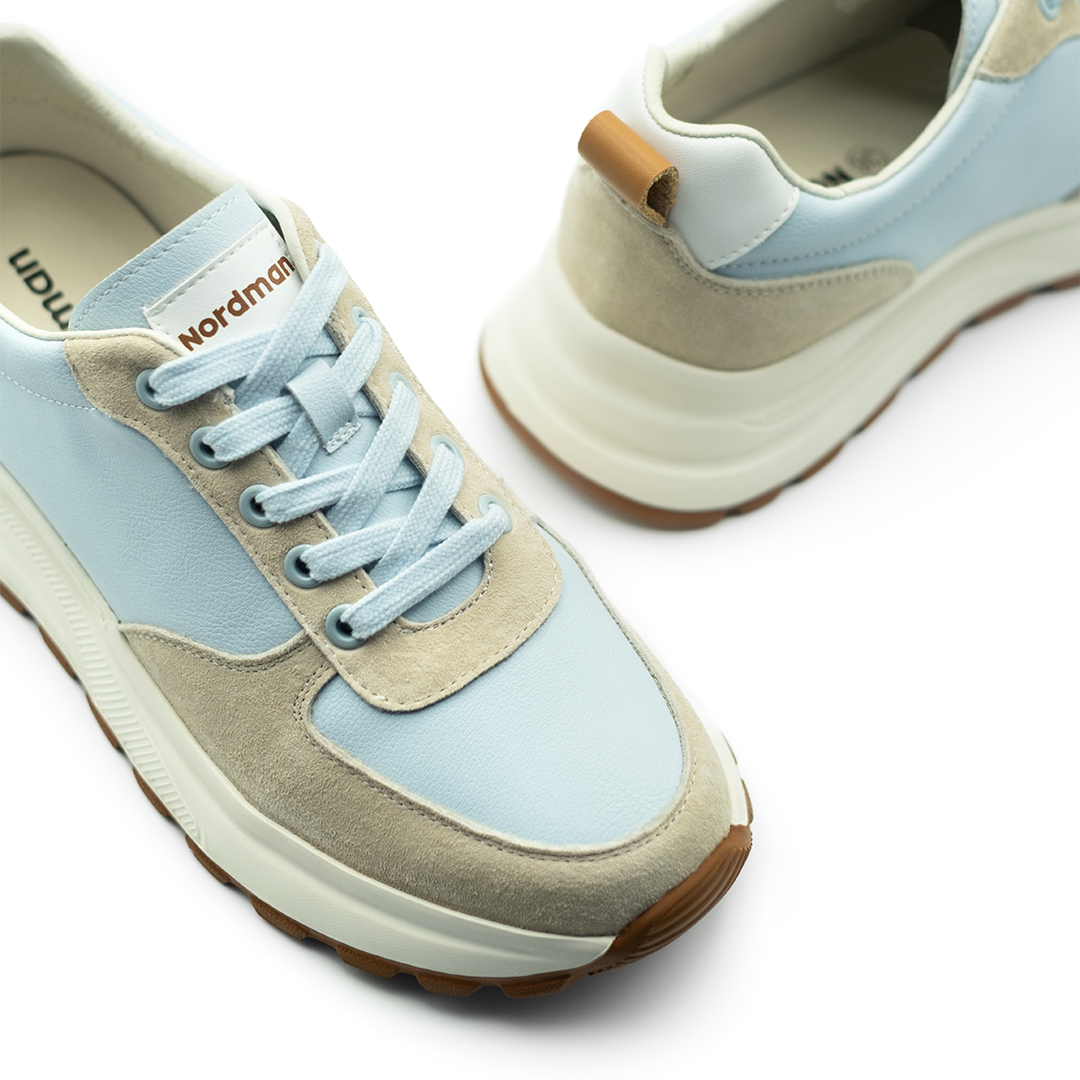 Кроссовки Nordman женские серо-голубые - фото 3