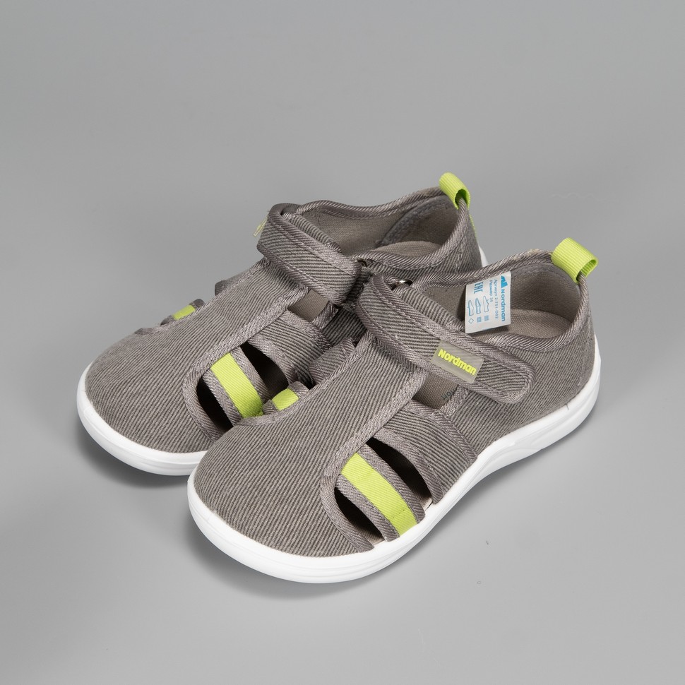 Тапочки детские Nordman Stars серые - фото 9