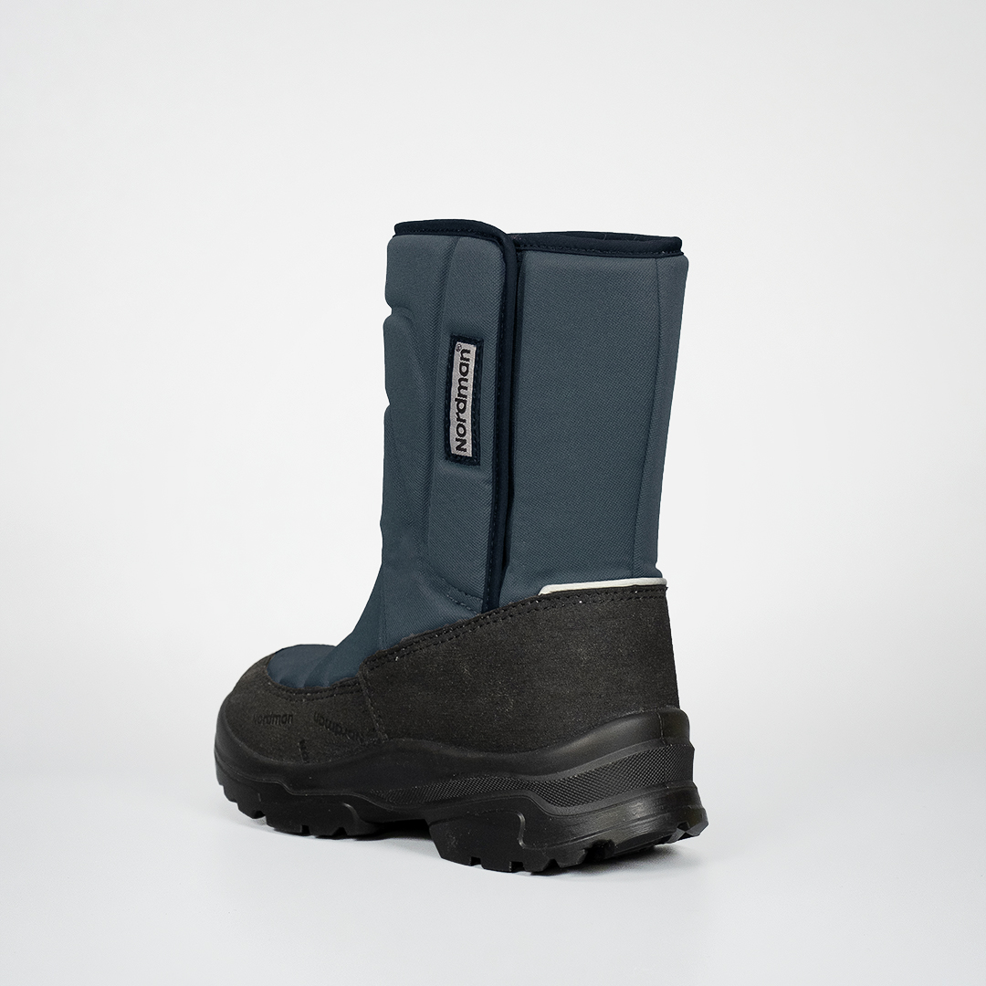 Зимние детские сапоги Nordman Lumi  на липучке темно-серые - фото 6