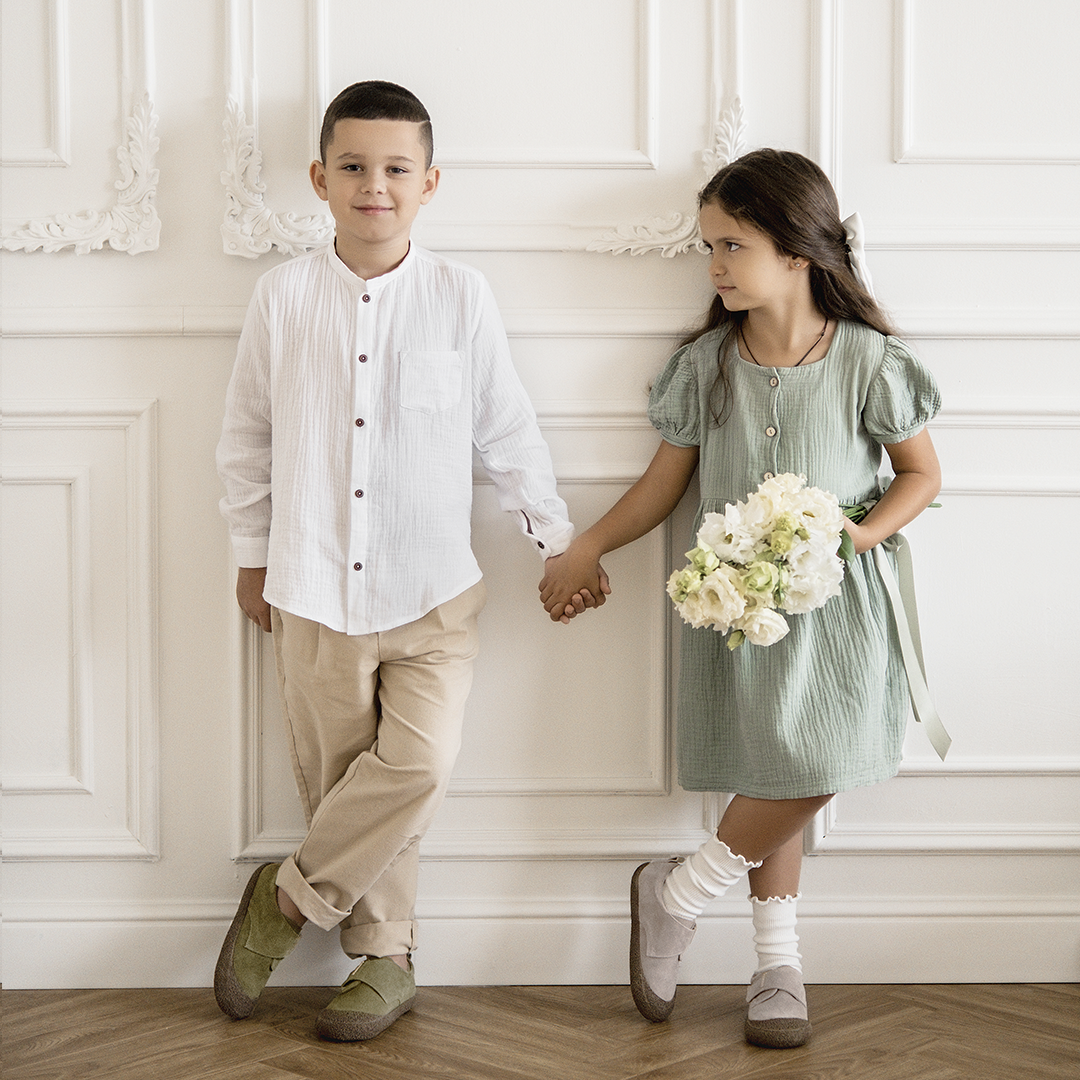 Полуботинки Nordman на двух застежках цвет серый - фото 2