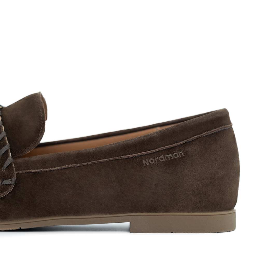 Женские лоферы Nordman коричневые - фото 4