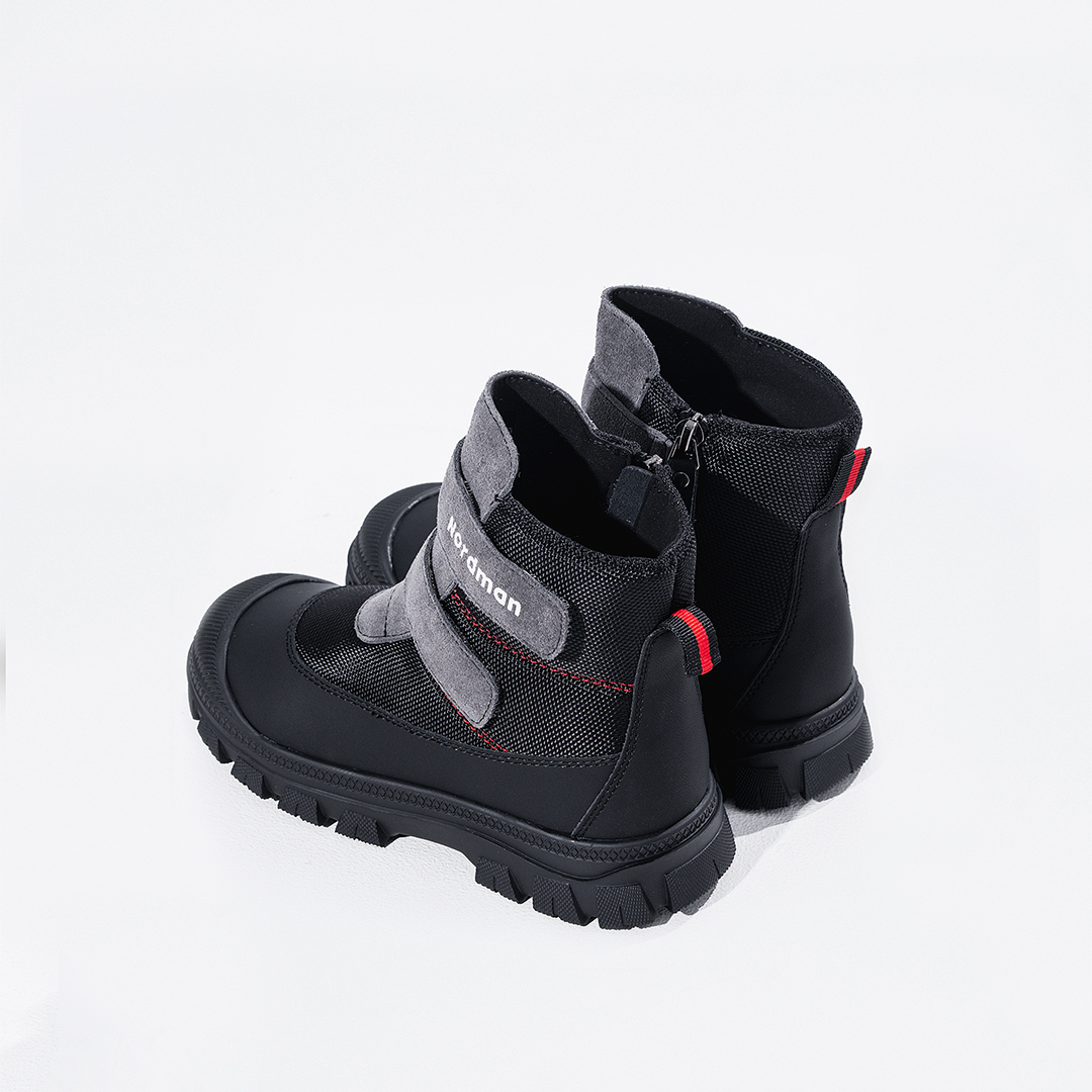 Ботинки Nordman зимние на двух липучках цвет черный - фото 6