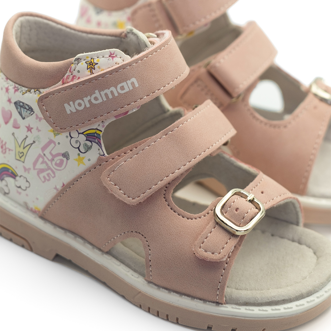 Сандалики детские Nordman Boom розовые - фото 2