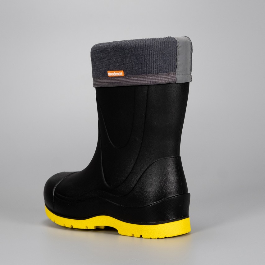 Сапоги детские Nordman Rocket со съемным флисовым утеплителем черные - фото 4