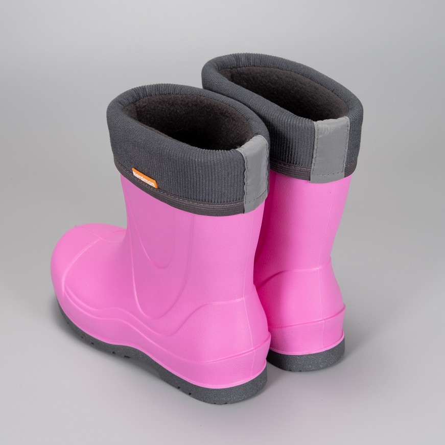 Сапоги детские Nordman Rocket со съемным флисовым утеплителем розовые - фото 7