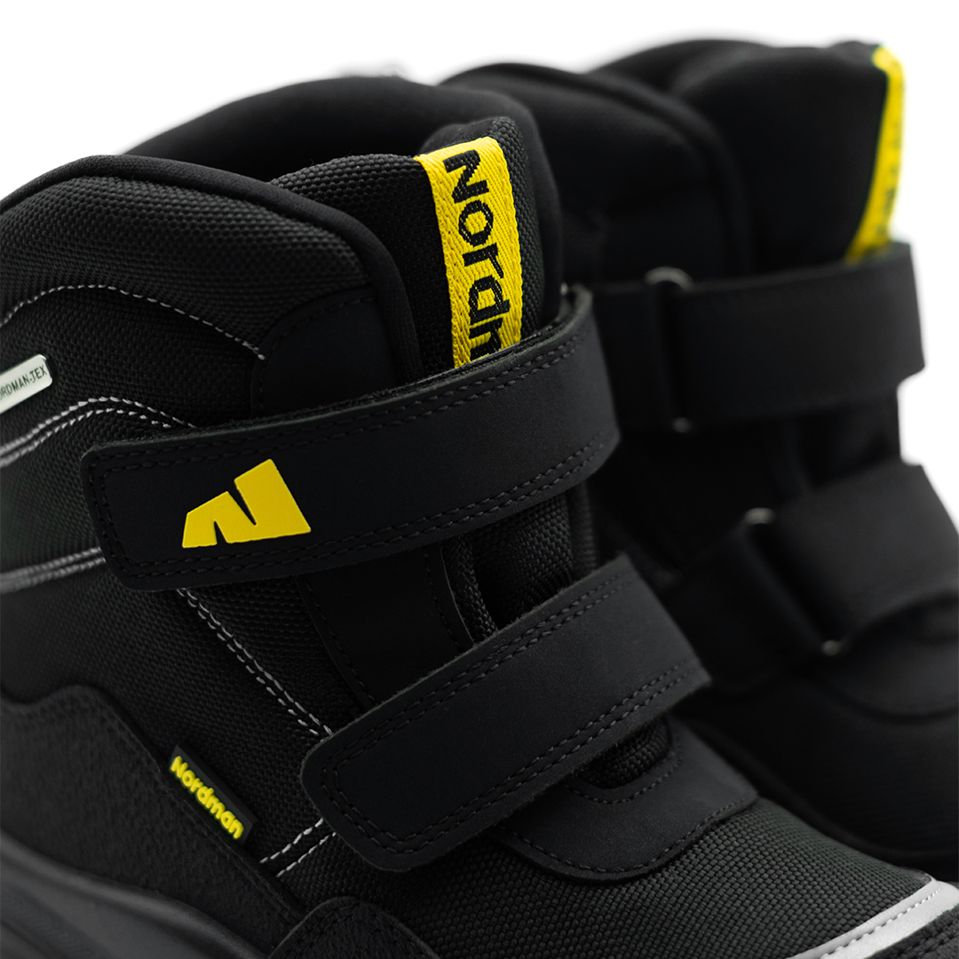 Детские зимние ботинки Cosmo на двух липучках черные - фото 5