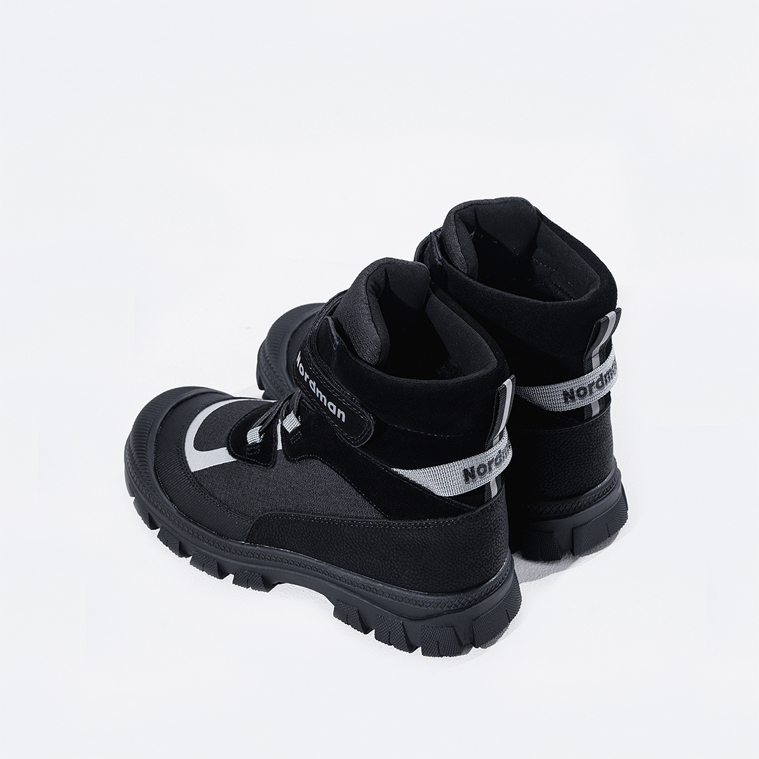 Ботинки Nordman зимние на липучке и шнурках цвет черный - фото 5