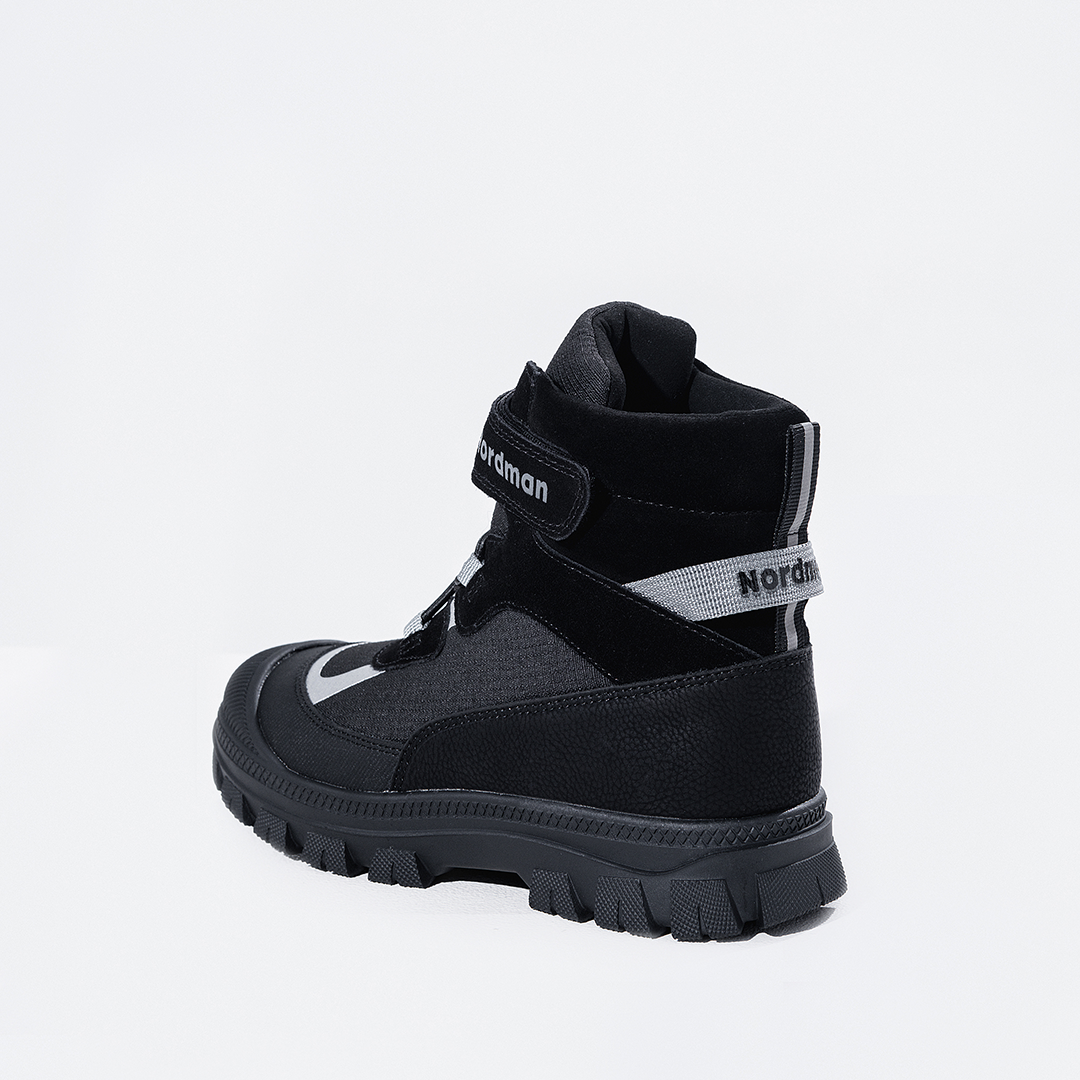 Ботинки Nordman зимние на липучке и шнурках цвет черный - фото 8