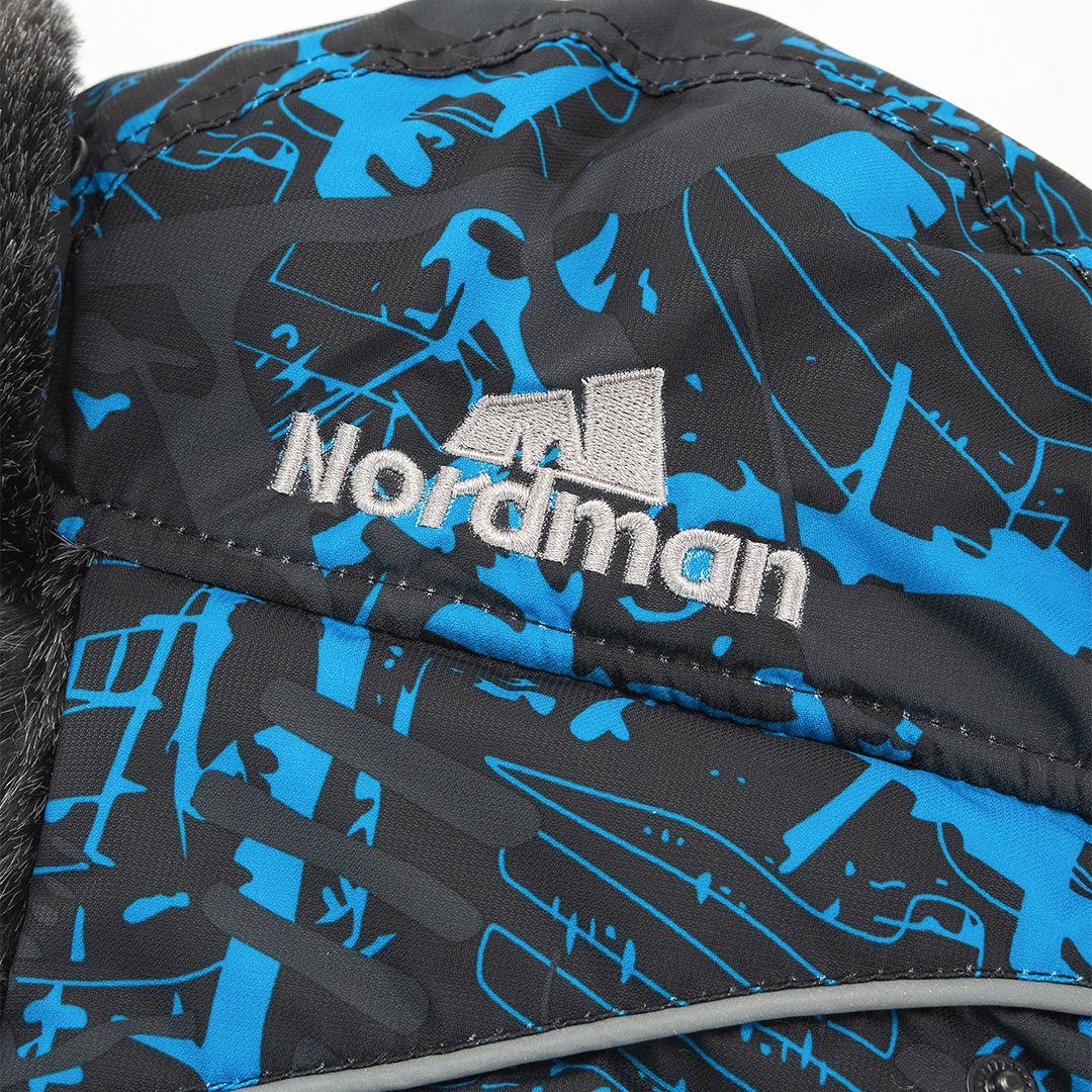 Шапка детская Nordman синяя - фото 4