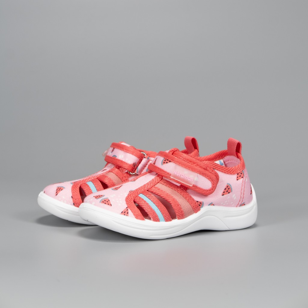 Тапочки детские Nordman Stars розовые с принтом - фото 2