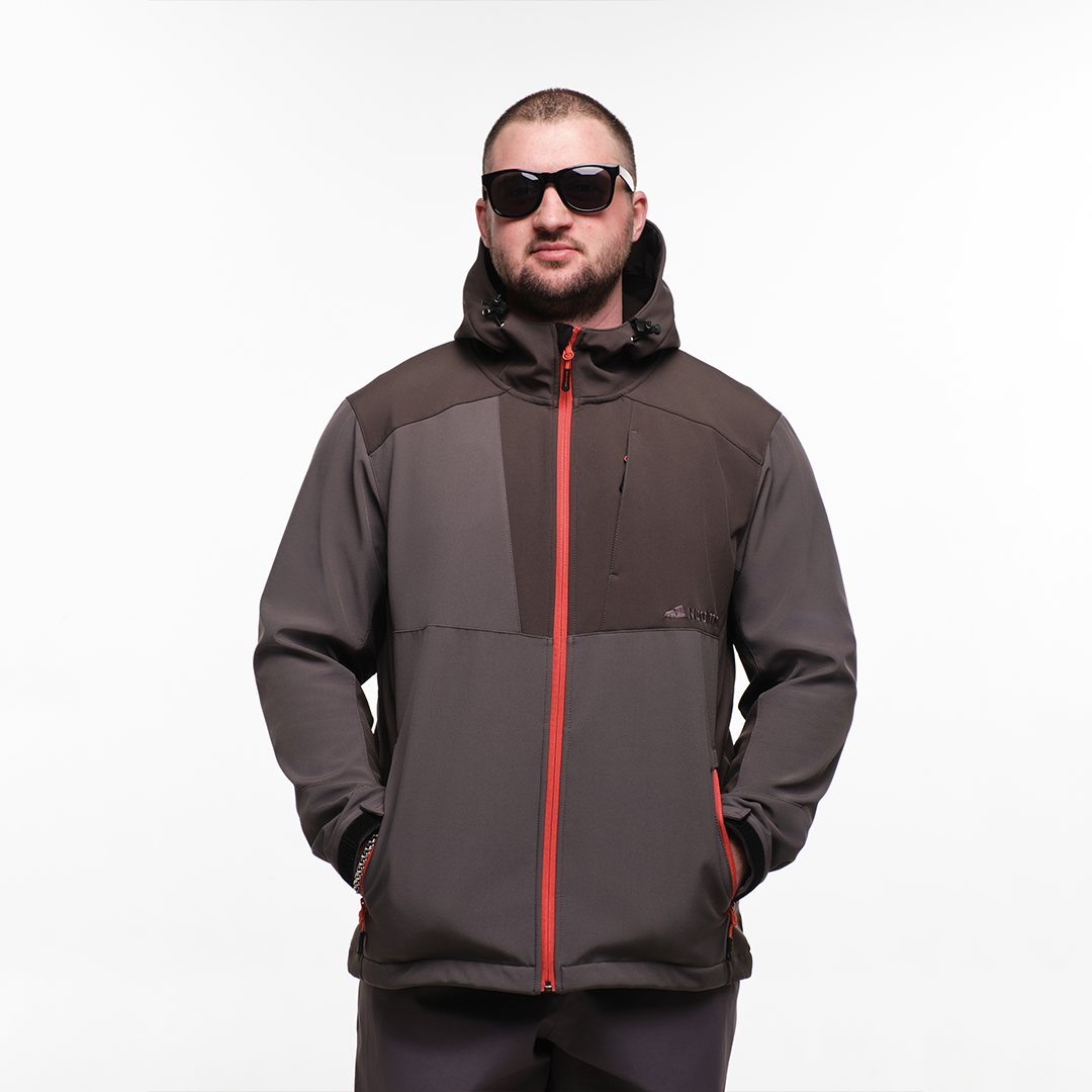 Куртка софтшел  Nordman цвет тёмно-серый - фото 2