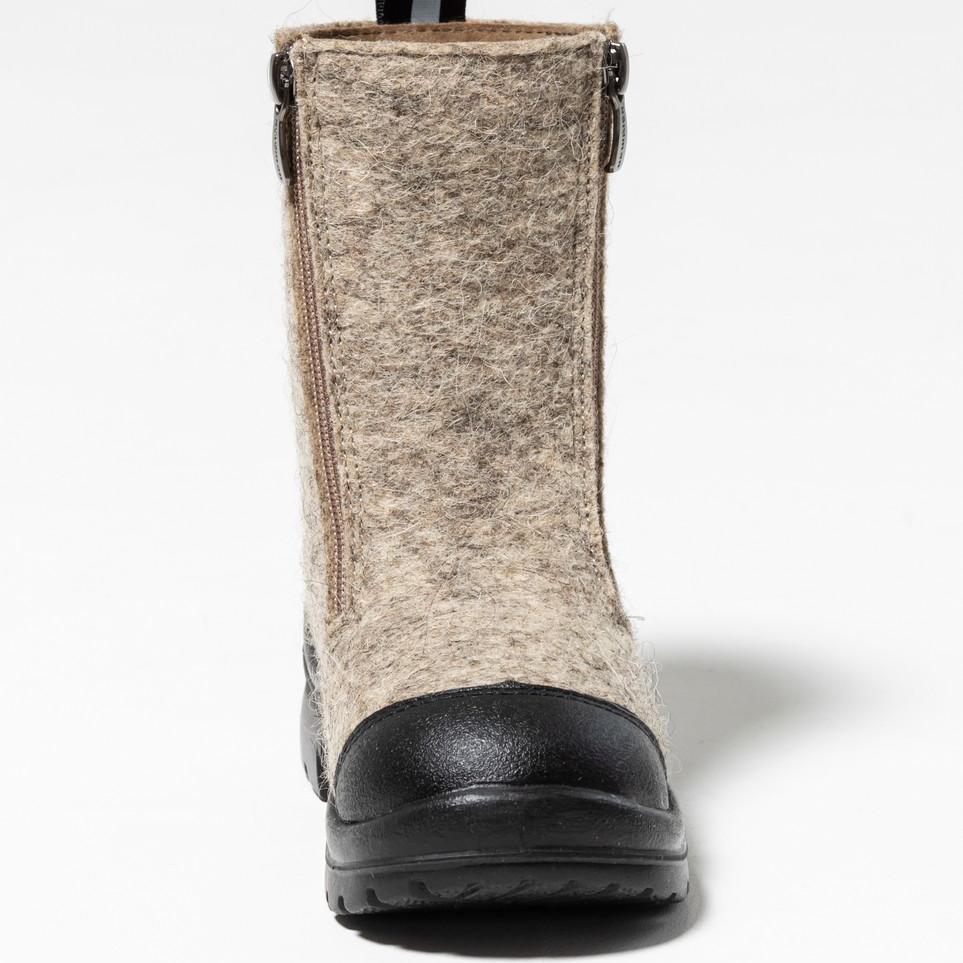 Валенки Nordman на двух молниях с кожаным носом темно-серые - фото 6