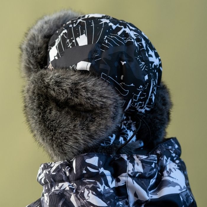 Шапка детская Nordman черно-белая - фото 3