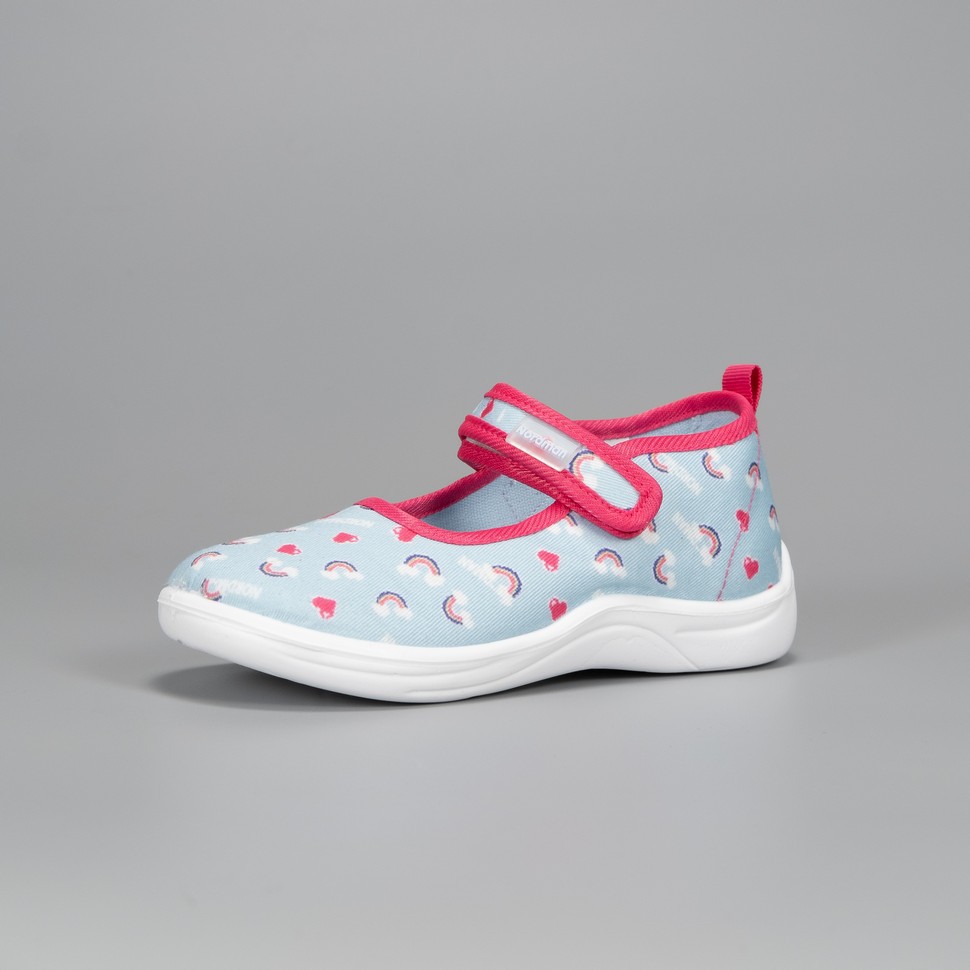 Тапочки детские Nordman Stars голубые с принтом - фото 3