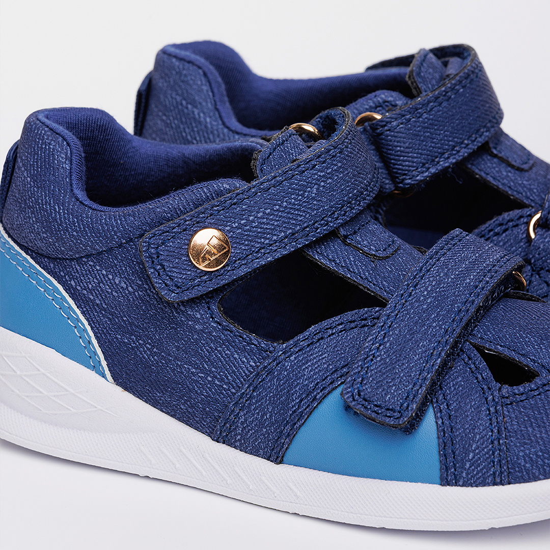 Детские летние босоножки Nordman синие - фото 3