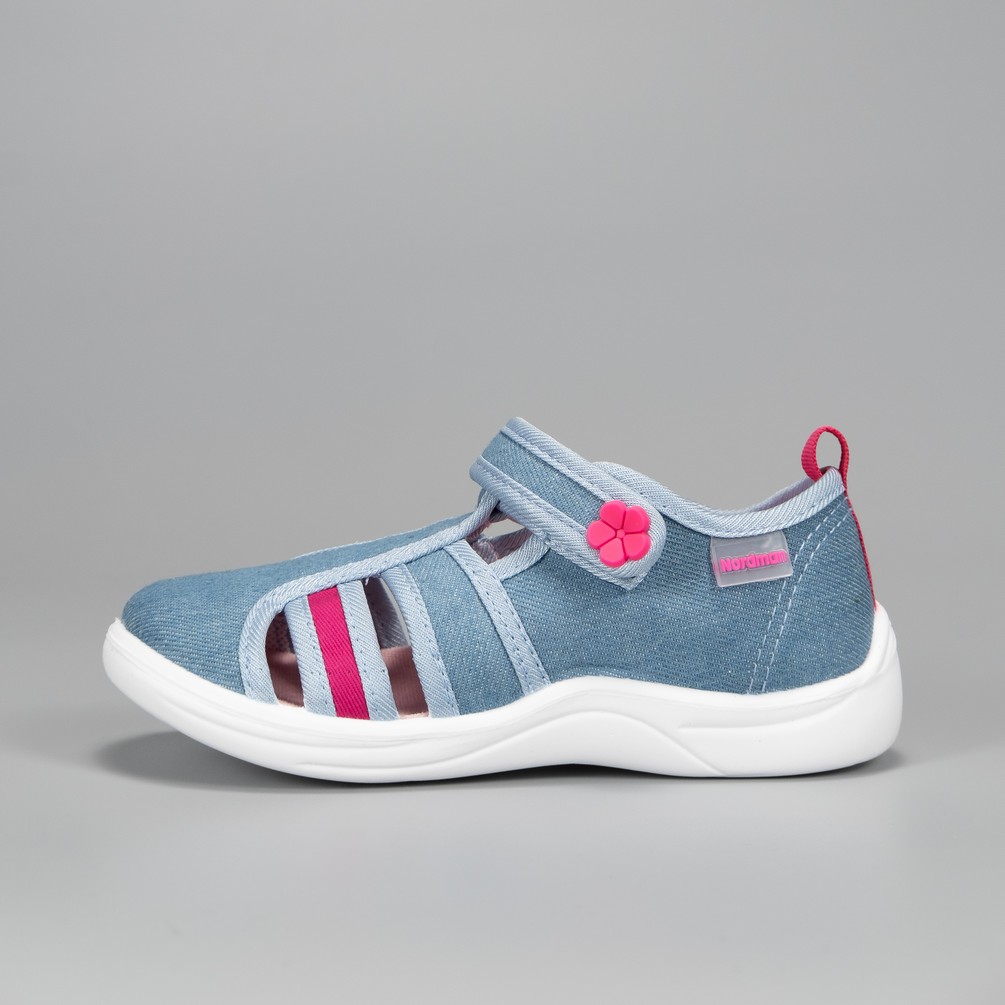 Тапочки детские Nordman Stars голубой джинс - фото 4