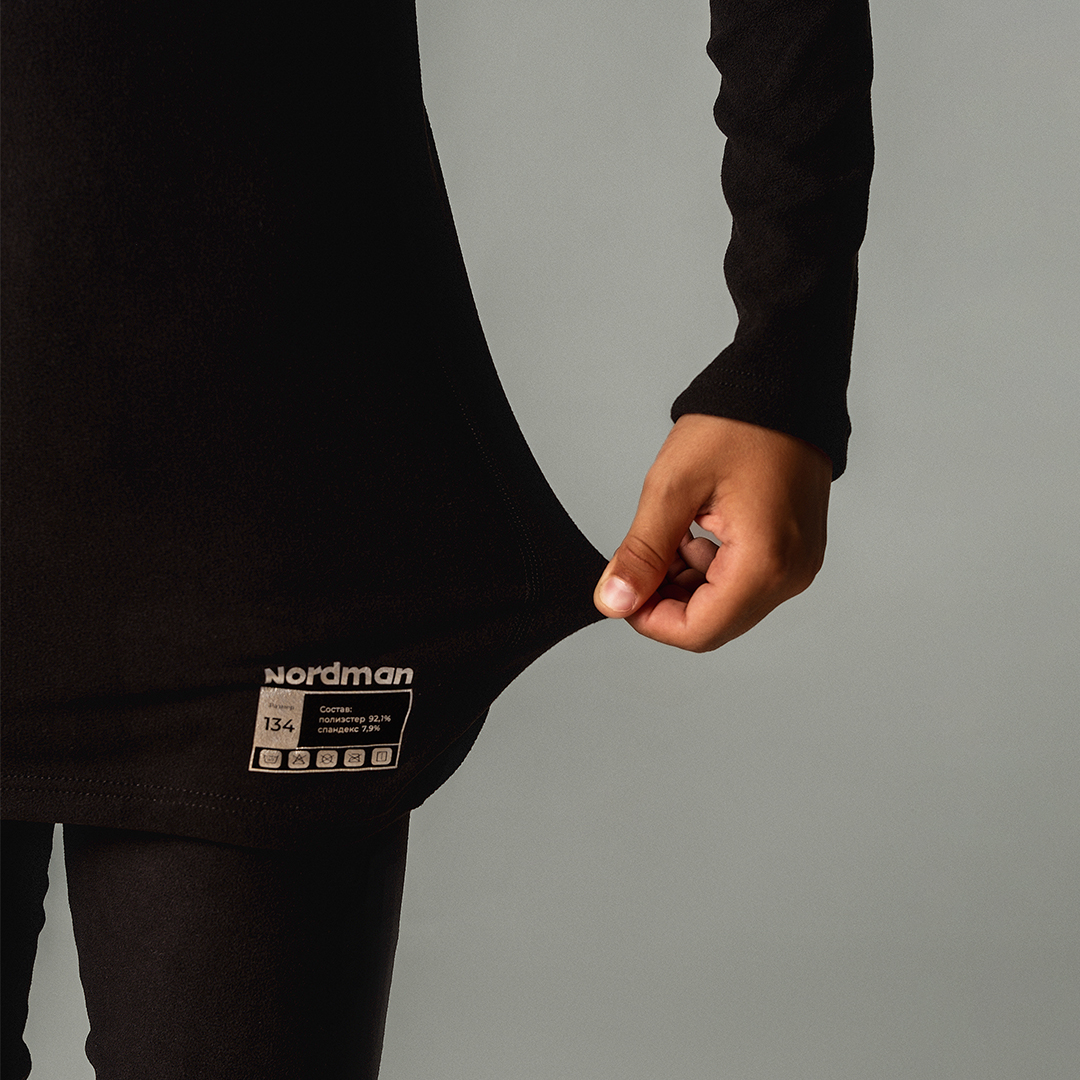Термобелье Nordman  десткое  Active, цвет черный - фото 6