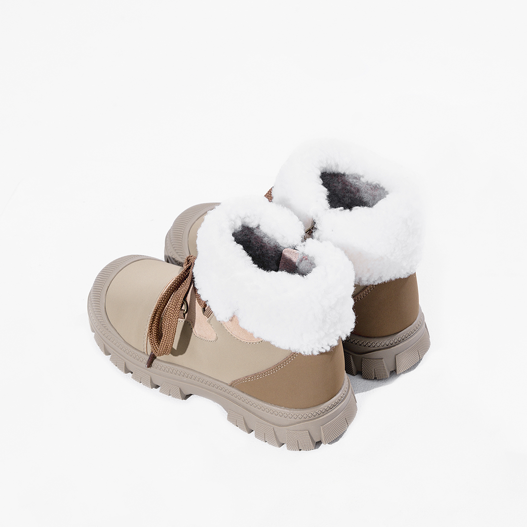 Ботинки Nordman  зимние на шнурках цвет бежевый - фото 6