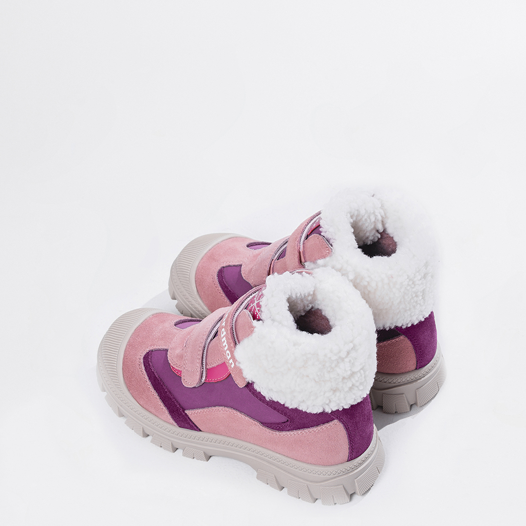 Ботинки Nordman зимние на двух липучках цвет розовый - фото 5