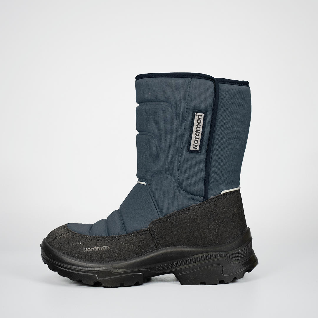 Зимние детские сапоги Nordman Lumi  на липучке темно-серые - фото 5