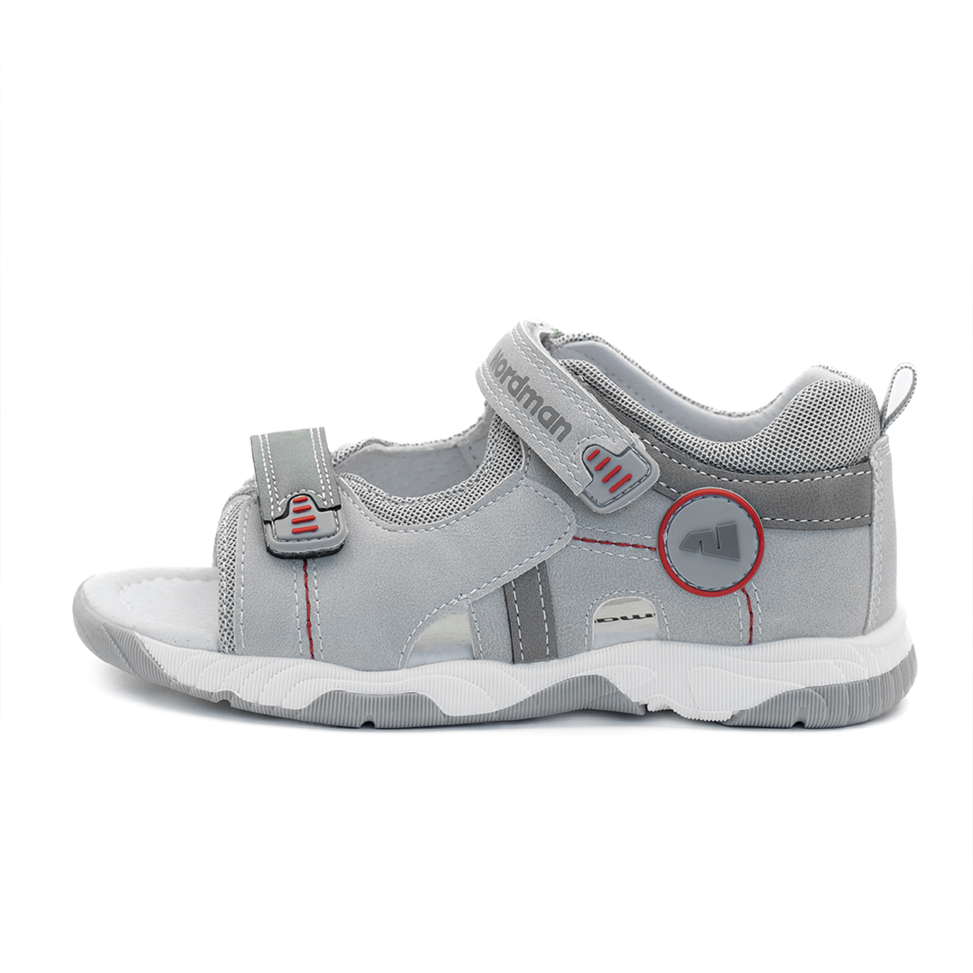 Сандалики детские Nordman Boom серые - фото 4