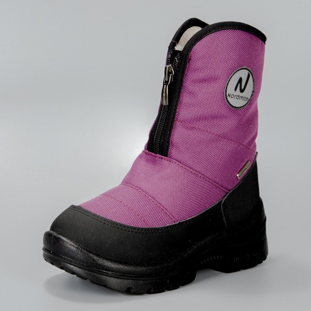 Зимние детские сапоги Nordman Next черные фиолетовые - фото 2
