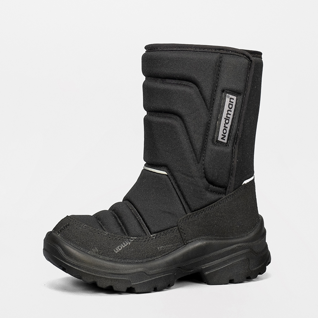 Зимние детские сапоги Nordman Lumi на липучке черные - фото 7