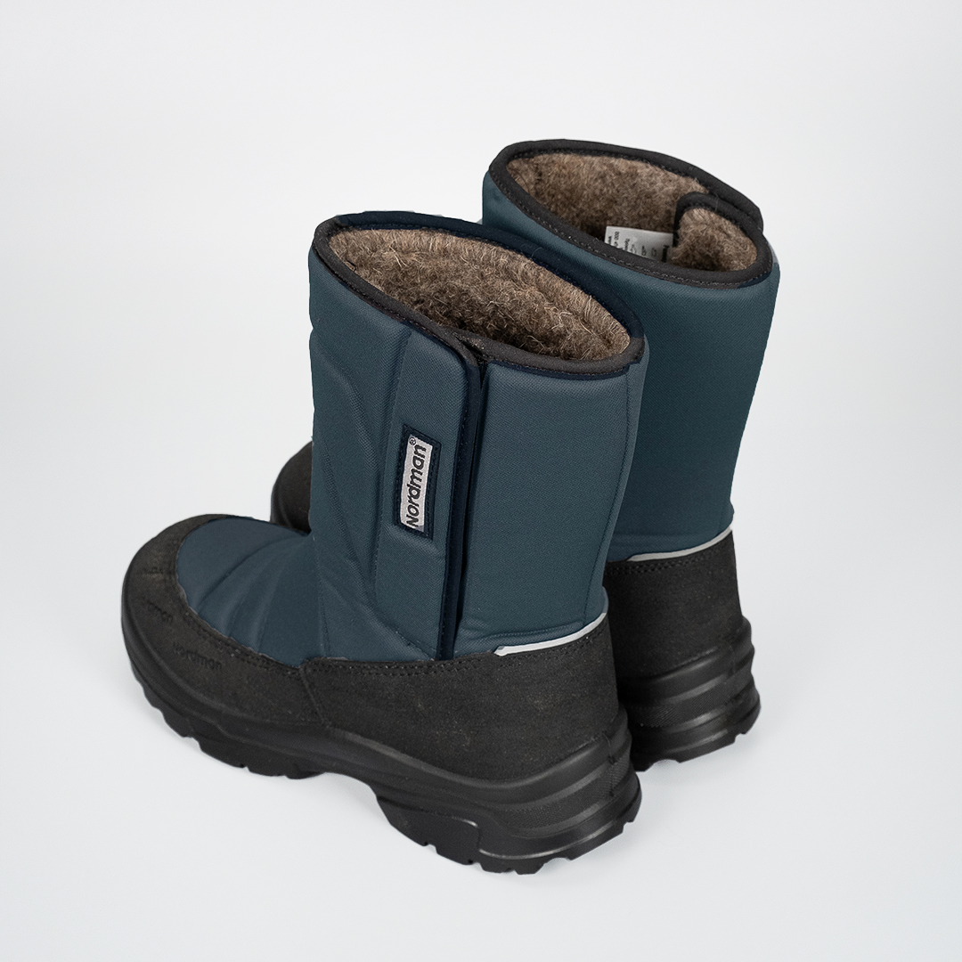 Зимние детские сапоги Nordman Lumi  на липучке темно-серые - фото 3