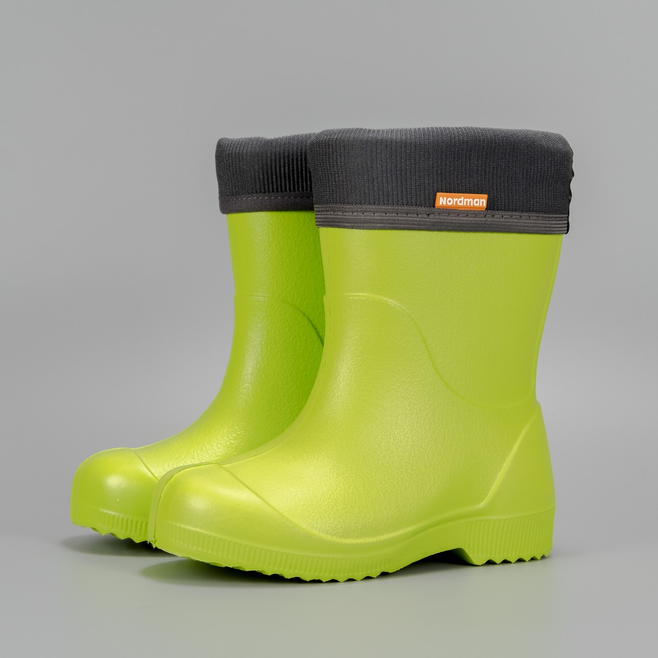 Сапоги детские Nordman Jet со съемным флисовым утеплителем лайм - фото 2