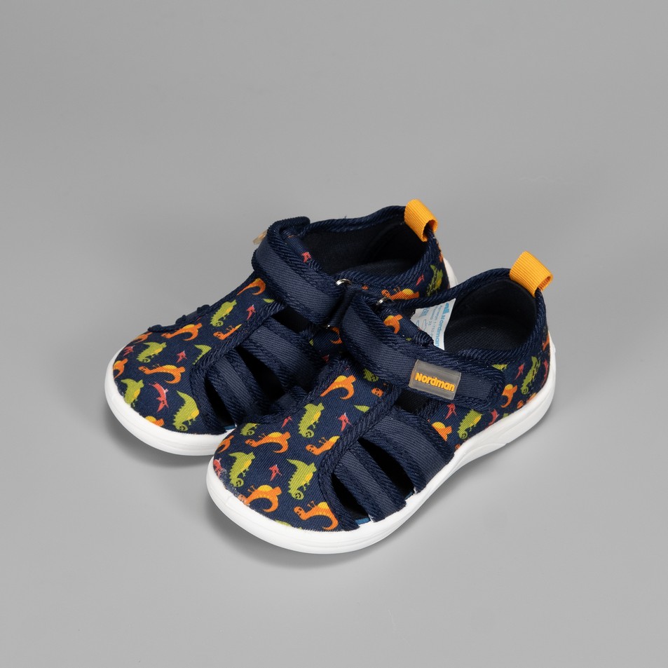 Тапочки детские Nordman Stars cиние с принтом - фото 9