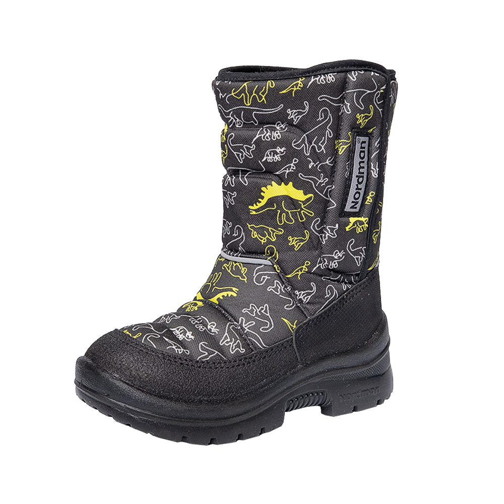 Зимние детские сапоги Nordman Lumi  на липучке DINOSAURS - фото 2