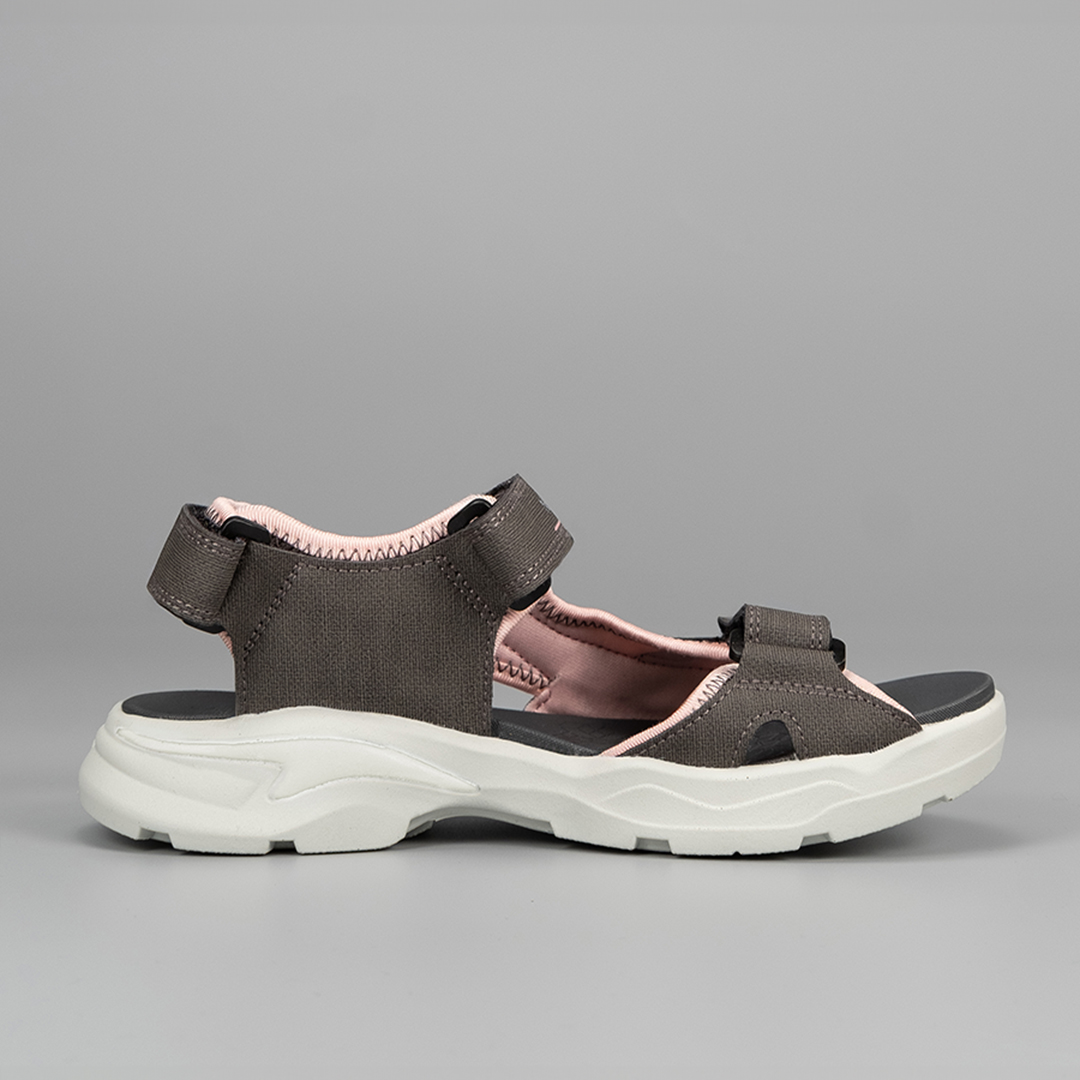 Детские летние сандалии серо-розовые - фото 9