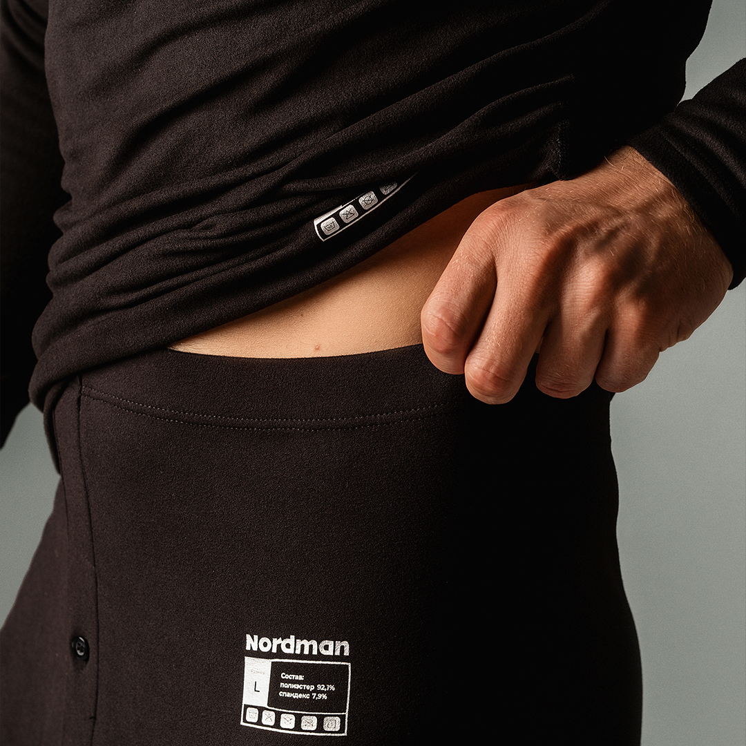 Термобелье Nordman трикотажное Active, цвет черный - фото 4
