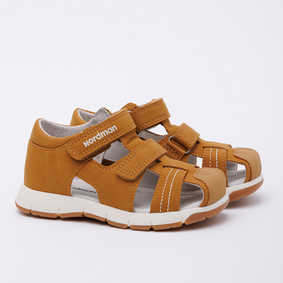 Сандалики детские Nordman Boom горчичные - фото 1