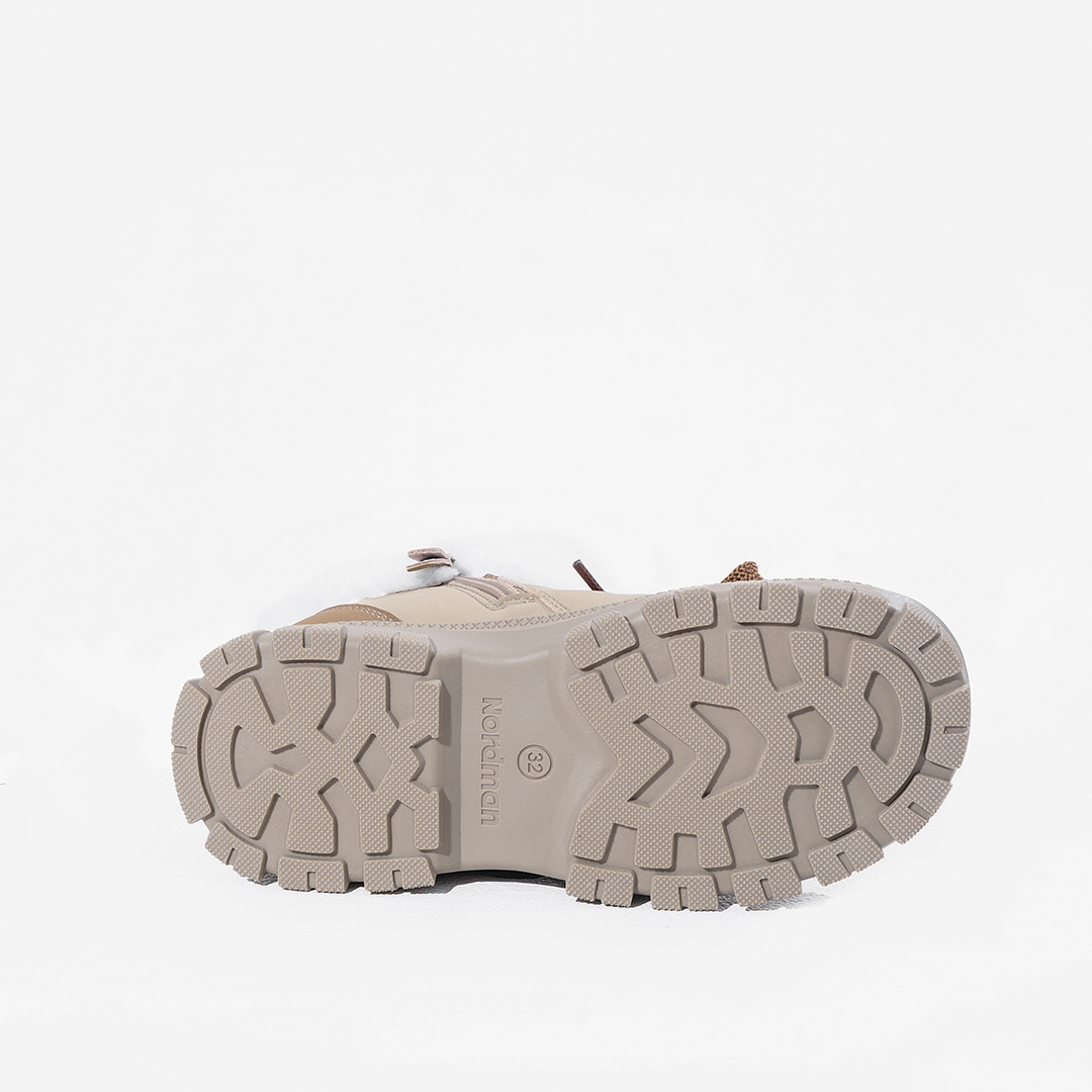 Ботинки Nordman  зимние на шнурках цвет бежевый - фото 11