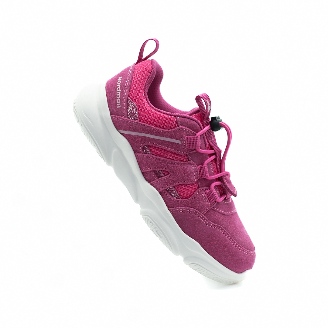 Детские кроссовки из натуральной кожи розовые - фото 4