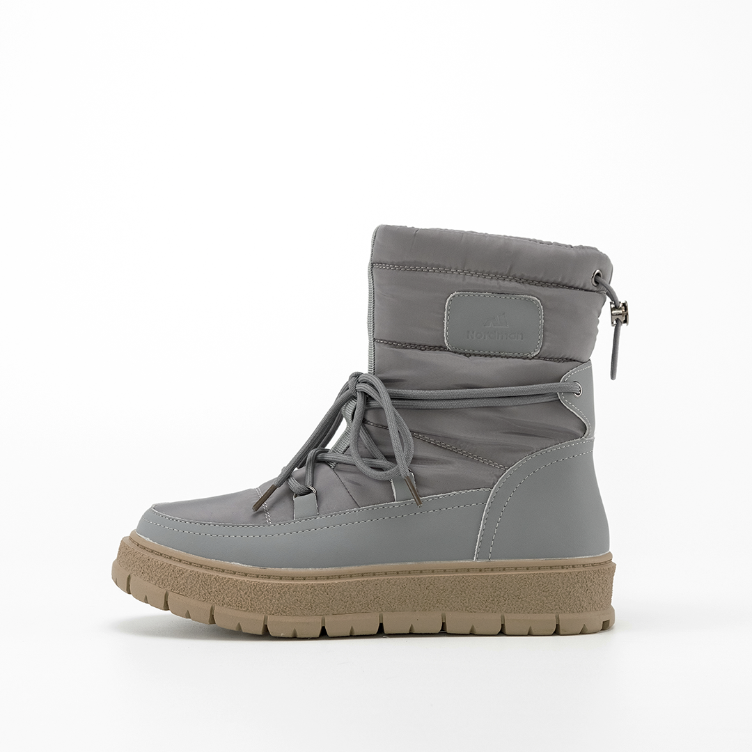 Nordman дутики со шнурком-завязкой цвет серый - фото 9