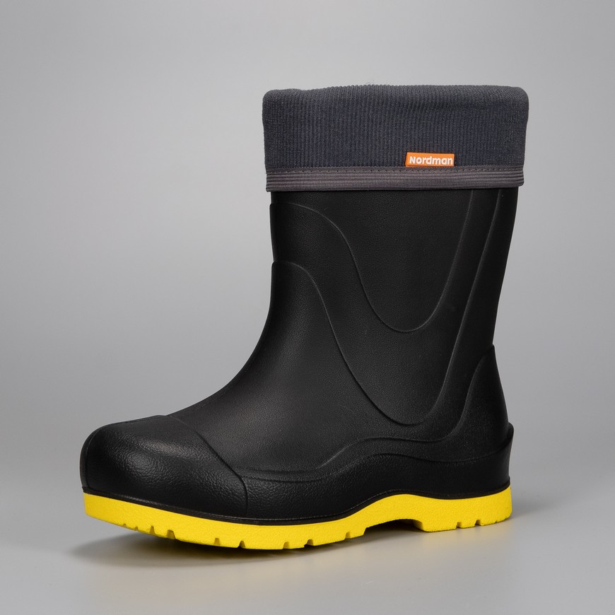 Сапоги детские Nordman Rocket со съемным флисовым утеплителем черные - фото 2