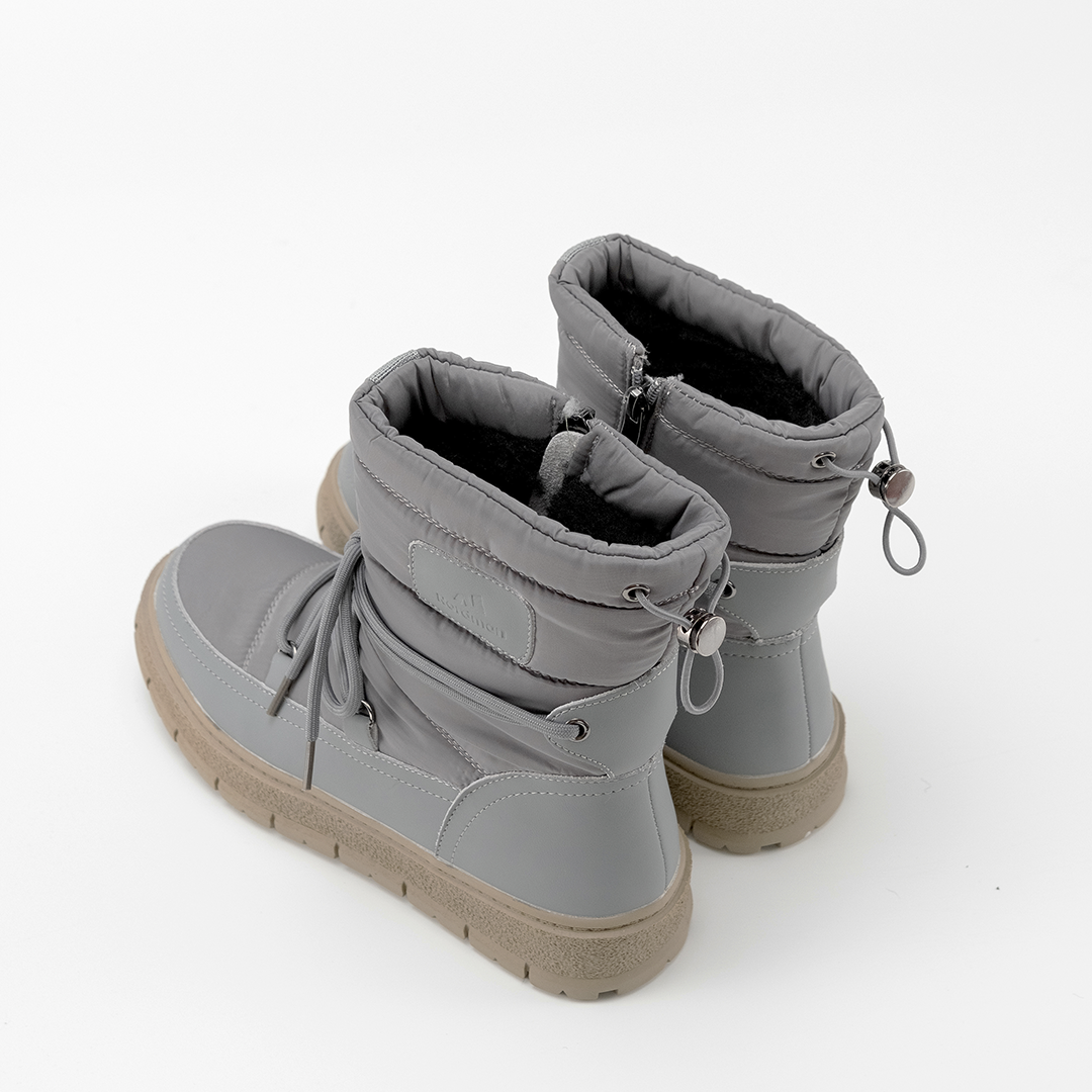 Nordman дутики со шнурком-завязкой цвет серый - фото 5