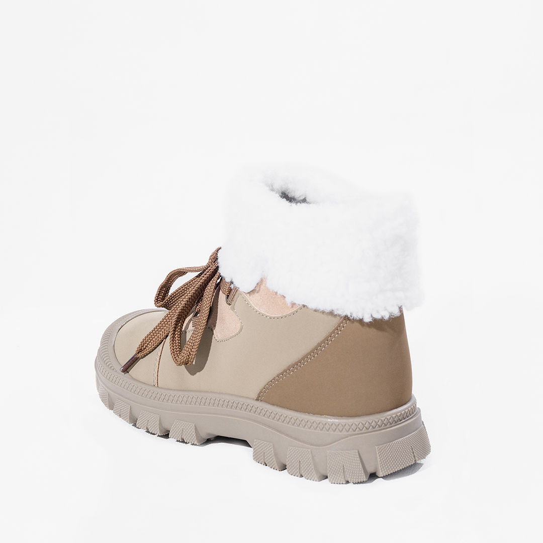 Ботинки Nordman  зимние на шнурках цвет бежевый - фото 9