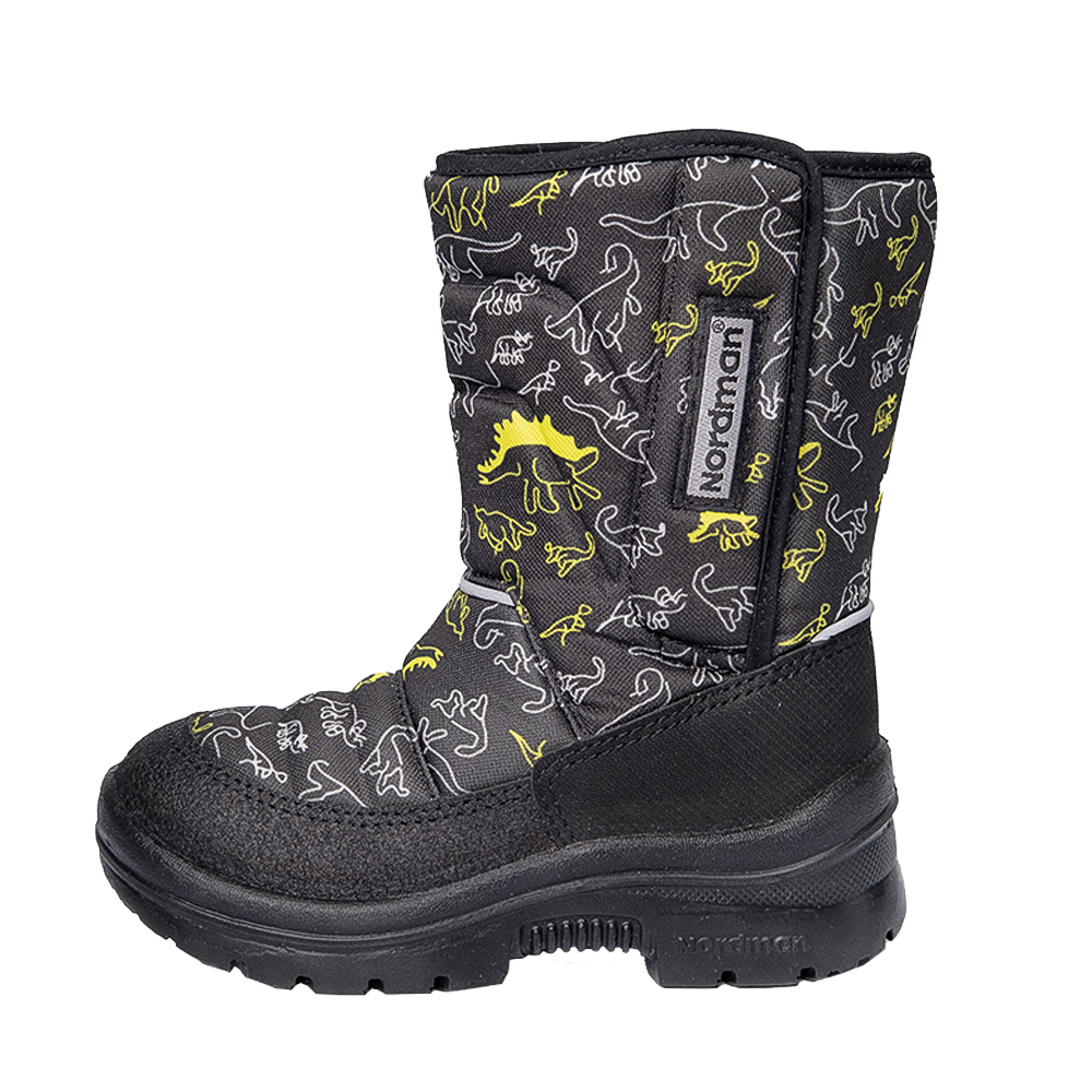Зимние детские сапоги Nordman Lumi  на липучке DINOSAURS - фото 3