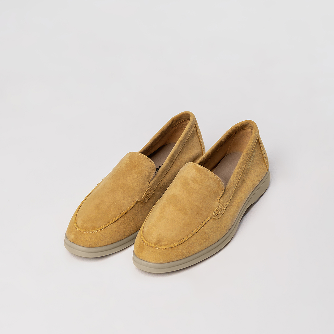 Женские лоферы цвет фисташковый - фото 4