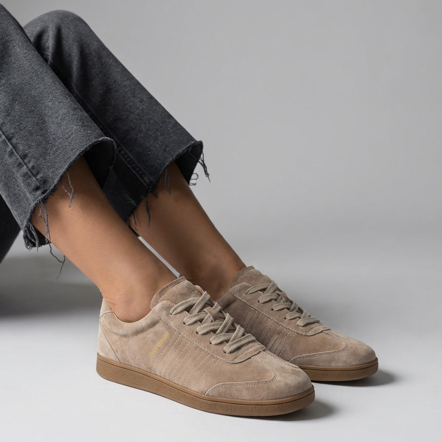 Женские кроссовки Nordman бежевые - фото 1