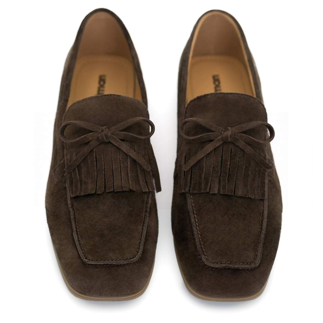 Женские лоферы Nordman коричневые - фото 2