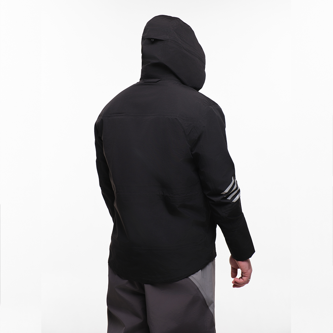 Куртка Jack-3 мембранная с капюшоном цвет чёрный - фото 4