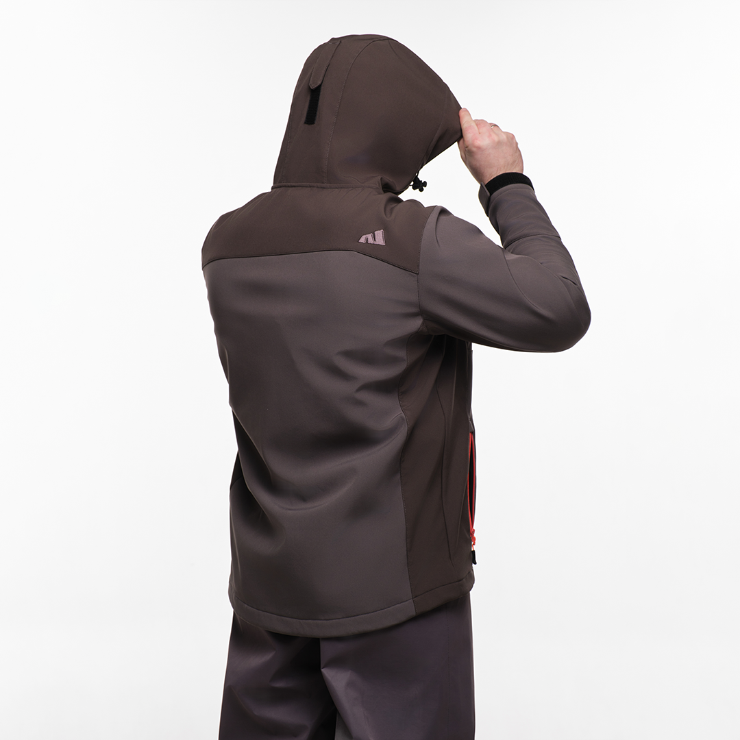 Куртка софтшел  Nordman цвет тёмно-серый - фото 8